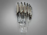Світильник на стіну кришталевий 2 лампи Diasha 9001-2W-CH+PB, фото 2