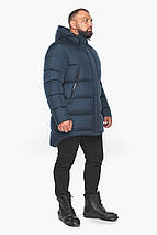 Темно-синя чоловіча куртка з планкою модель 15009 50 (L) 52 (XL), фото 4