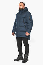 Темно-синя чоловіча куртка з планкою модель 15009 50 (L) 52 (XL), фото 6