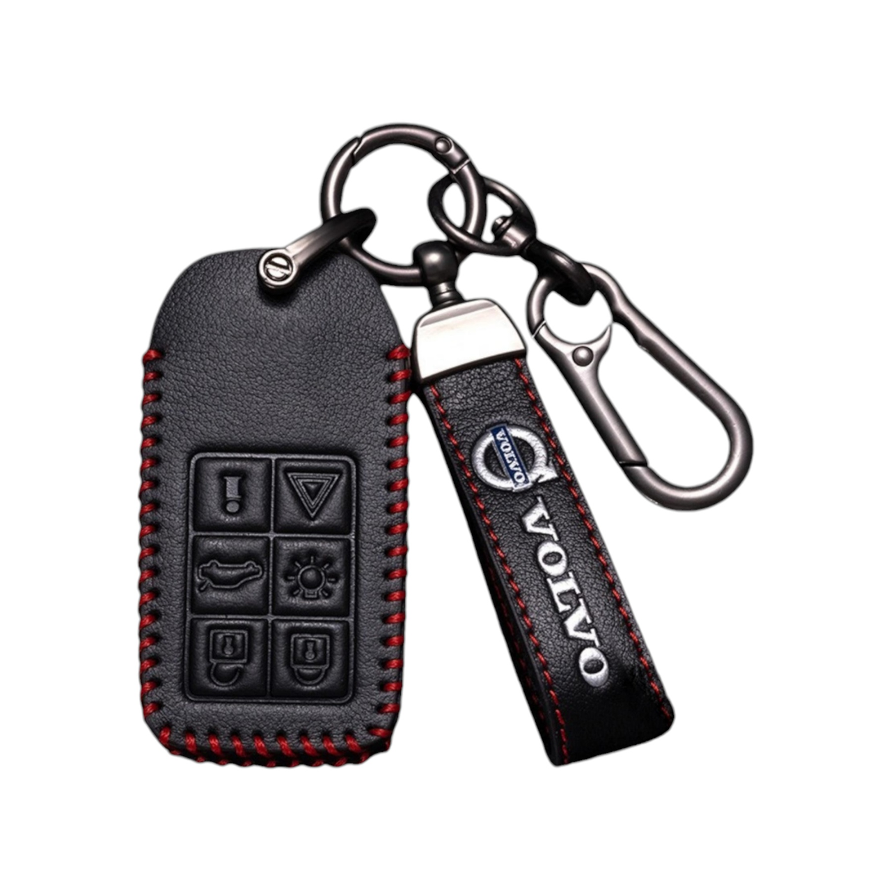 Чохол для ключа Volvo чорний, фото 1