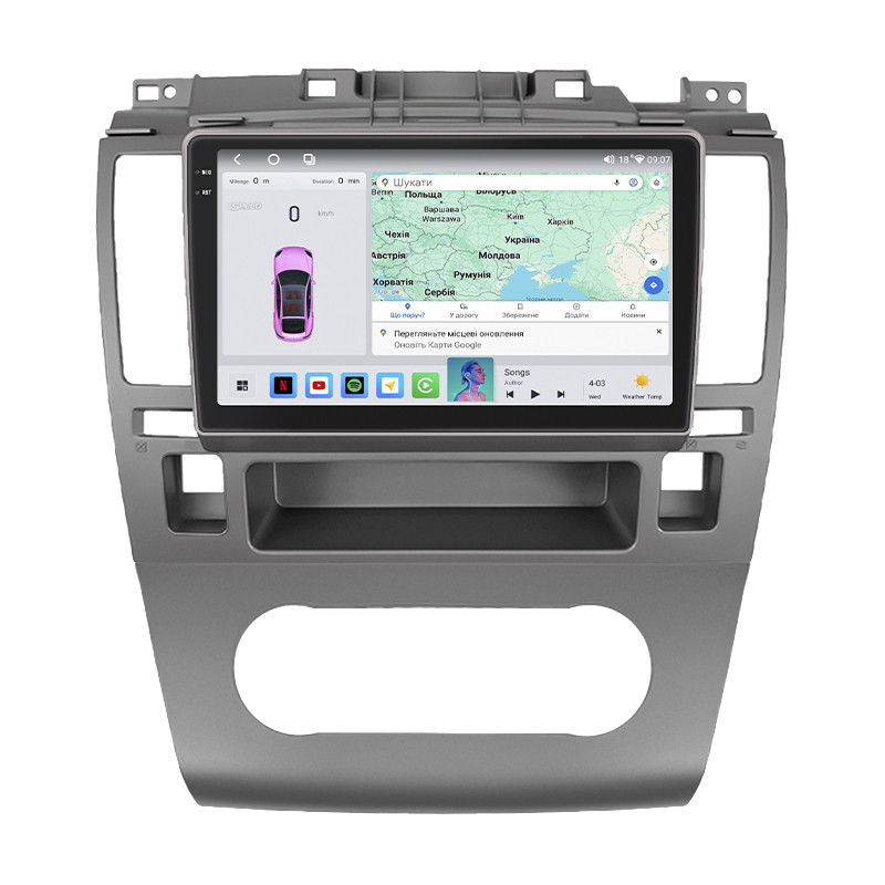 Штатна магнітола 9" Lesko для Nissan Tiida I Рестайлінг 2010-2013 4/64 QLED CarPlay GPS 360 Prime 4 шт., фото 1