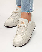 Кросівки утеплені Phany 2055816 36 молочні шкіра