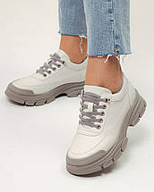 Кросівки жіночі Lifexpert 80150 36 молочні шкіра, фото 3