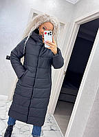 Жіноче зимове пальто з капюшоном