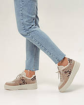 Кросівки утеплені Phany 6901308 36 бежеві леопард, фото 5