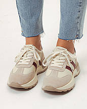 Кросівки Allsy 18898 36 бежеві шкіра замша, фото 2