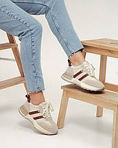 Кросівки Allsy 18898 36 бежеві шкіра замша, фото 4