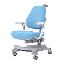 ДИТЯЧЕ ОРТОПЕДИЧНЕ КОМП'ЮТЕРНЕ КРІСЛО з підлокітниками Cubby Solidago Blue блакитне для школяра хлобчика дівчинки, фото 4