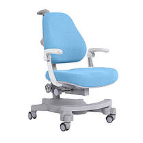 ДИТЯЧЕ ОРТОПЕДИЧНЕ КОМП'ЮТЕРНЕ КРІСЛО з підлокітниками Cubby Solidago Blue блакитне для школяра хлобчика дівчинки, фото 3