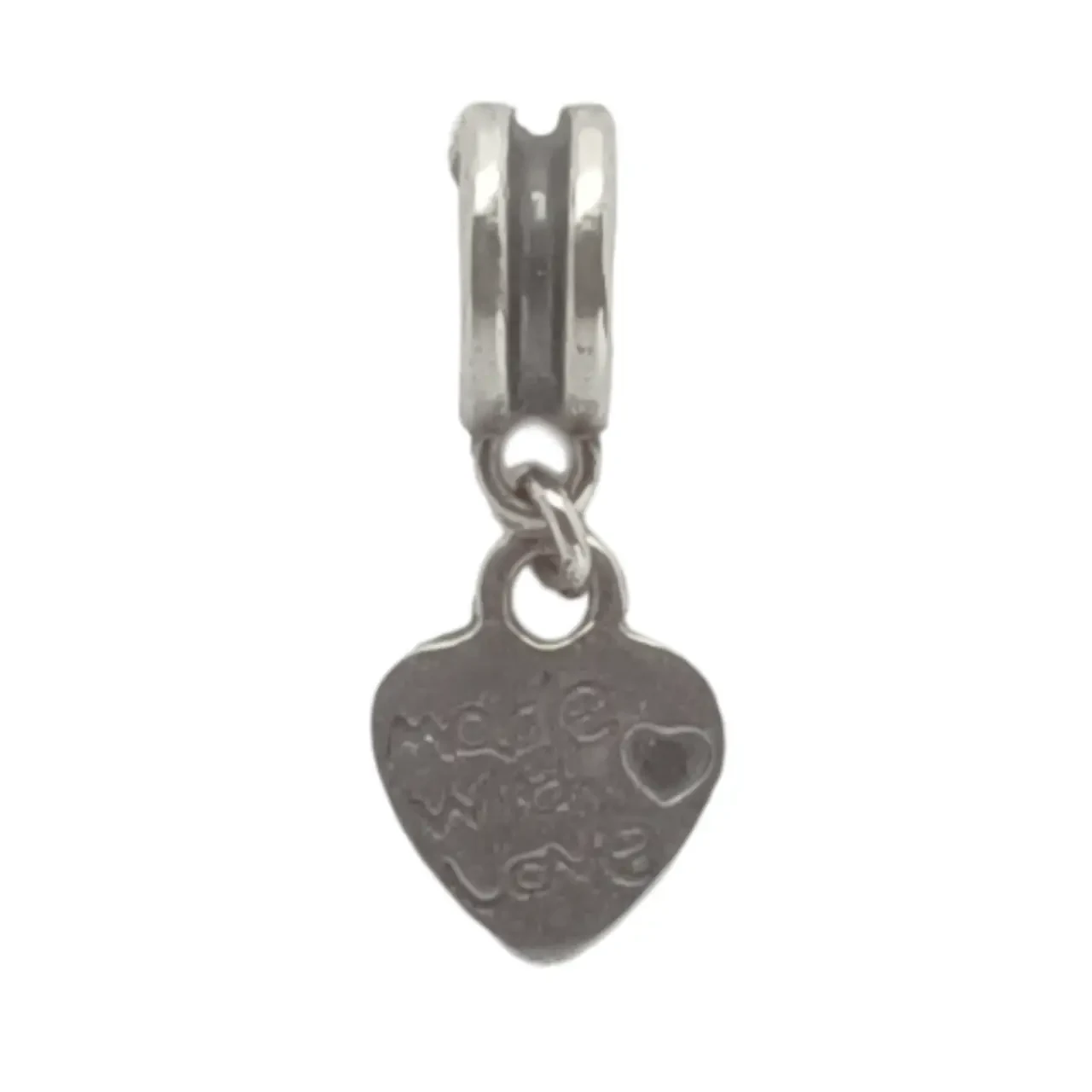 Срібна намистина шарм Серце Made with Love 810/1-ч