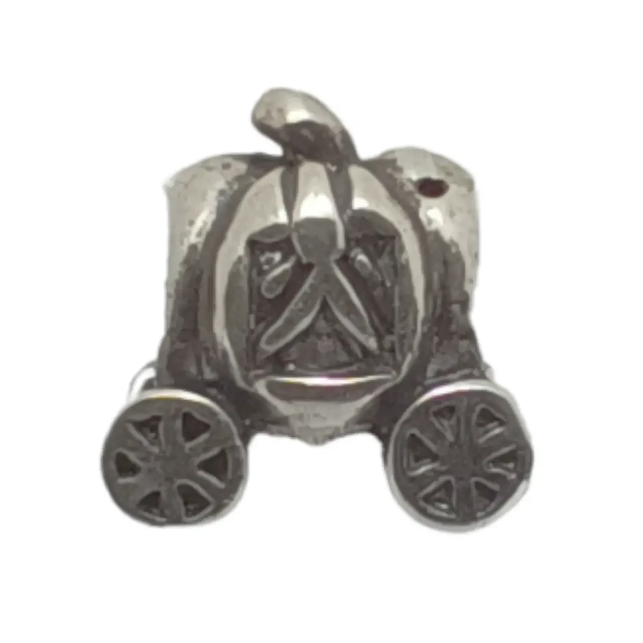 Срібна намистина шарм Карета з чорнінням 909-ч