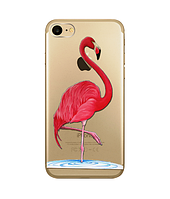 Мягкий ультратонкий силиконовый чехол Фламинго для Iphone 7 и Iphone 8 (4.7")