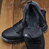 Високі Зимові чоловічі черевики на хутрі Шкіряні теплі зима, спортивні черевики натуральна шкіра *127 черн*, фото 6