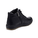 Високі Зимові чоловічі черевики на хутрі Шкіряні теплі зима, черевики повсякденні утеплені натуральна шкіра *485 к/з*, фото 9