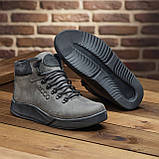 Високі Зимові чоловічі черевики на хутрі Шкіряні теплі зима, черевики повсякденні утеплені натуральна шкіра *434 сер.*, фото 2