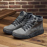 Високі Зимові чоловічі черевики на хутрі Шкіряні теплі зима, черевики повсякденні утеплені натуральна шкіра *434 сер.*, фото 7