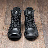 Високі Зимові чоловічі черевики на хутрі Шкіряні теплі зима, спортивні черевики утеплені натуральна шкіра *Р26/1*, фото 3