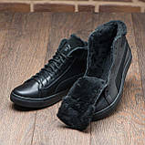 Високі Зимові чоловічі черевики на хутрі Шкіряні теплі зима, спортивні черевики утеплені натуральна шкіра *Р26/1*, фото 4