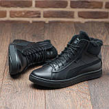 Високі Зимові чоловічі черевики на хутрі Шкіряні теплі зима, спортивні черевики утеплені натуральна шкіра *Р26/1*, фото 5