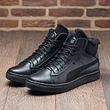 Високі Зимові чоловічі черевики на хутрі Шкіряні теплі зима, спортивні черевики утеплені натуральна шкіра *Р26/1*, фото 6