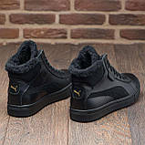 Високі Зимові чоловічі черевики на хутрі Шкіряні теплі зима, спортивні черевики утеплені натуральна шкіра *Р26/1*, фото 8