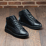 Шкіряні Чоловічі зимові черевики натуральна шкіра зима з хутром, Чоловічі черевики на товстій підошві *П-21ч*, фото 8
