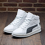 Шкіряні Чоловічі зимові черевики натуральна шкіра зима з хутром, Чоловічі черевики на товстій підошві *П-21 б/с*, фото 2