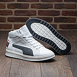 Шкіряні Чоловічі зимові черевики натуральна шкіра зима з хутром, Чоловічі черевики на товстій підошві *П-21 б/с*, фото 3