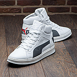 Шкіряні Чоловічі зимові черевики натуральна шкіра зима з хутром, Чоловічі черевики на товстій підошві *П-21 б/с*, фото 6