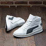 Шкіряні Чоловічі зимові черевики натуральна шкіра зима з хутром, Чоловічі черевики на товстій підошві *П-21 б/с*, фото 7