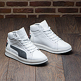 Шкіряні Чоловічі зимові черевики натуральна шкіра зима з хутром, Чоловічі черевики на товстій підошві *П-21 б/с*, фото 8