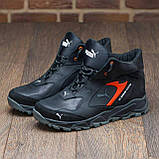 Шкіряні Чоловічі зимові черевики натуральна шкіра зима з хутром *Р ч/красн порш зима бот*, фото 2