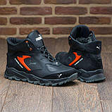 Шкіряні Чоловічі зимові черевики натуральна шкіра зима з хутром *Р ч/красн порш зима бот*, фото 4