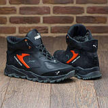 Шкіряні Чоловічі зимові черевики натуральна шкіра зима з хутром *Р ч/красн порш зима бот*, фото 6