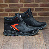 Шкіряні Чоловічі зимові черевики натуральна шкіра зима з хутром *Р ч/красн порш зима бот*, фото 7