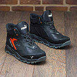 Шкіряні Чоловічі зимові черевики натуральна шкіра зима з хутром *Р ч/красн порш зима бот*, фото 8