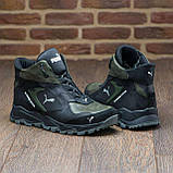 Шкіряні Чоловічі зимові черевики натуральна шкіра зима з хутром *Р оливка порш зима бот*, фото 5