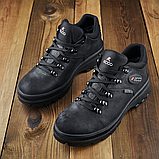 Теплі Високі Зимові чоловічі черевики шкіра зима, Черевики шкіряні з хутром на товстій підошві *E-чор*, фото 7