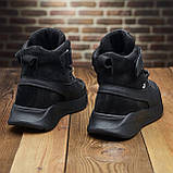 Високі Зимові чоловічі черевики зима, Черевики замшеві з хутром товстій підошві *Р-73 чор замш*, фото 9
