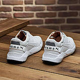 Шкіряні кросівки осінь-весна з натуральної шкіри, спортивні чоловічі осінні кросівки білі *030/П-біл*, фото 5