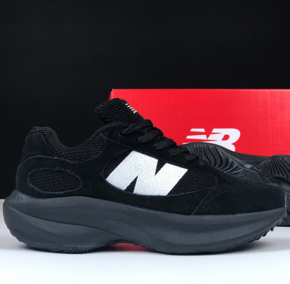 Чоловічі кросівки New Balance WRPD Runner замшеві сіточка повсякденні чорні
