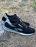 Кросівки Reebok осінь чоловічі замша, Замшеві кросівки чорні *210 ч/сер*, фото 3