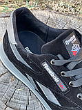 Кросівки Reebok осінь чоловічі замша, Замшеві кросівки чорні *210 ч/сер*, фото 4