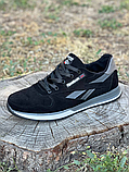 Кросівки Reebok осінь чоловічі замша, Замшеві кросівки чорні *210 ч/сер*, фото 6