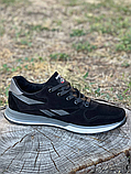 Кросівки Reebok осінь чоловічі замша, Замшеві кросівки чорні *210 ч/сер*, фото 8