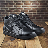 Високі шкіряні зимові кросівки nike чоловічі натуральні з хутром *50-ч-під*, фото 6