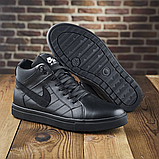 Високі шкіряні зимові кросівки nike чоловічі натуральні з хутром *50-ч-під*, фото 8