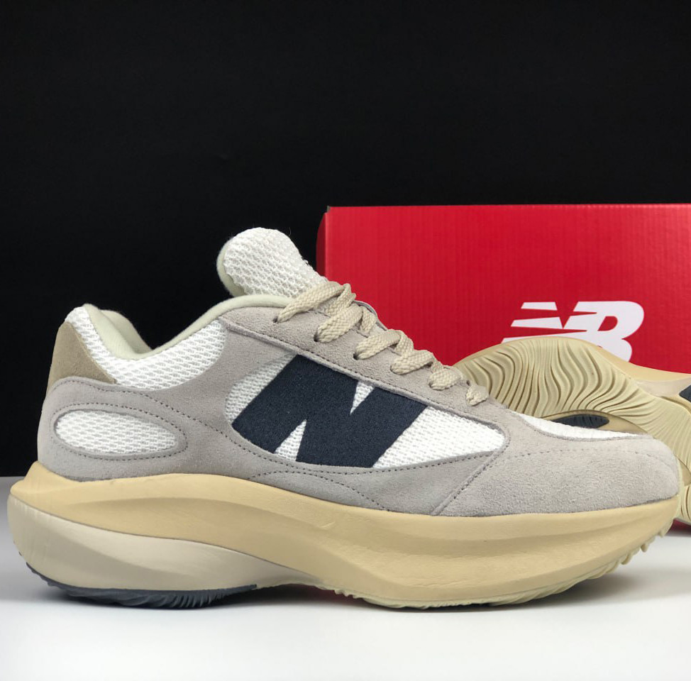 Чоловічі кросівки New Balance WRPD Runner замшеві сіточка стильні бежеві чорні