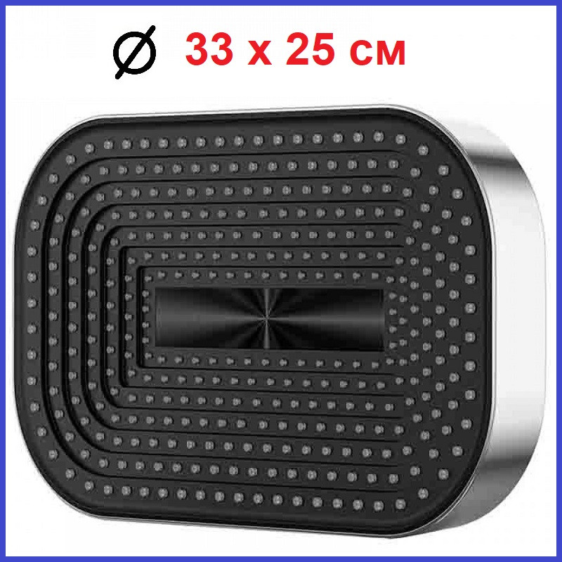 Верхній тропічний душ Лійка Хром 325x200 mm квадратний Koer KP-0404-01-OH CHROME