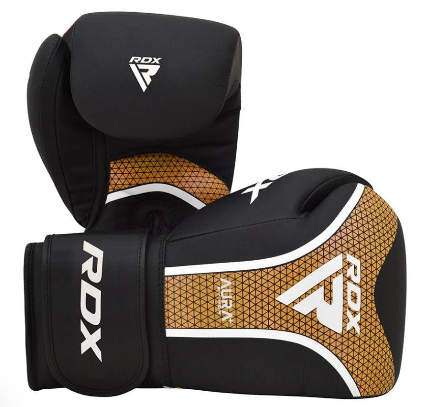 Боксерські рукавички RDX T17 Aura Black Gold 12 ун.